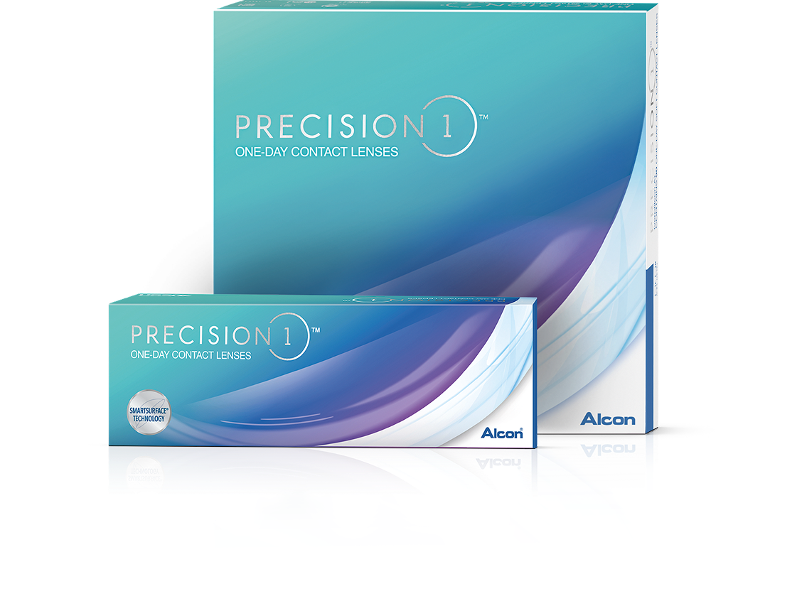 PRECISION1 contact lens box